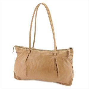 Miu Miu Logo Leather Fashion Bag Brown